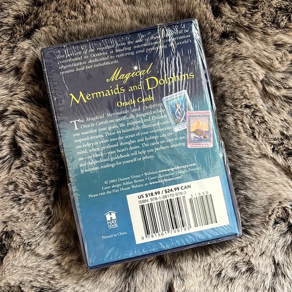 Magical mermaids and dolphins oracle cards Doreen virtue - rare out of print - Picture 2 of 2